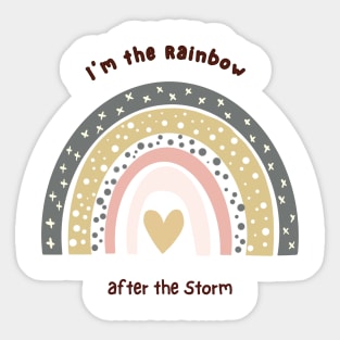 Rainbow after the sun Sticker